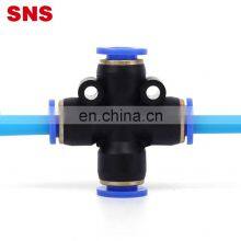 SNS SPXL Series Pneumatic One Touch Quick Connect 4 Way Plastic Connector Equal Union Cross Air Hose Fitting thumbnail-5