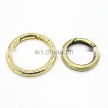 Manufacture Metal Round Snap Ring Shiny Gold Spring Gate O Ring for Handbag thumbnail-5