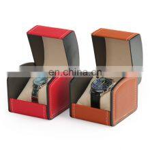 Wholesale Leather Cover Wooden Single Mens Watch Boxes thumbnail-2