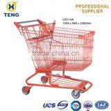 American Style Classical Unfold Supermarket Shopping Cart thumbnail-2
