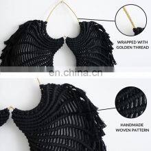 Hot Selling Macrame Angel Wings Wall Decor With Long Tassel Macrame Wall Hanging Art Decor Wholesale thumbnail-4