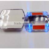 Factory Outlet Flashing Safety Road Light Rectangular Plastic LED Solar Road Stud thumbnail-4