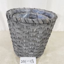 Factory Customized Hot Sale Gray woven willow basket/garden basket