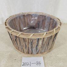 Poplar bark garden supplies flower basket