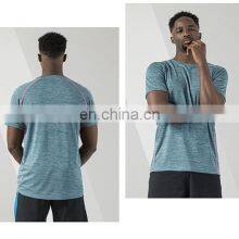 Quick Dry 100% Polyester Hot Sale Casual Gym Sports Wear Short Sleeve Men's T-shirt Workout Athletic Training Running Clothes thumbnail-4