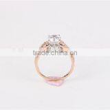 High Quality Fashion Women Rose Gold14k Ring Jewelry AAAAA CZ thumbnail-3