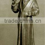 Standing Bronze Saint Sculpture