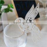 Love bird place card holder wed laser cut peralescent paper place card JK07 Haoze brand