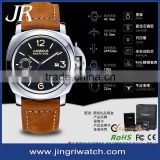 Leather cuff watch fashion mens automatic watch men leather