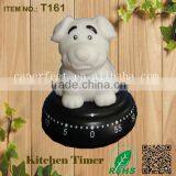 Good Quality Rohs Mechanical Kitchen Vinyl Dog Shape Timer