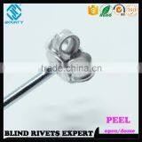 HOT SELLING OPEN END FACTORY PROTRUDING CROWN HEAD ALUMINUM STEEL PEEL RIVETS thumbnail-4