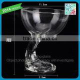 stylish designed icecream glass goblet cup thin wall hand made wine glass best gift for lover