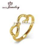 Popular style infinity gilded ring-925 sterling silver