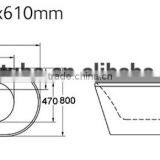 CUPC Best Acrylic Bathtub Factory,ce Slim Overflow Acrylic Bathtub,bathtub Trim thumbnail-3