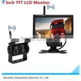 Wireless Car Rearview Waterproof Camera Back up Night Vision Camera Wireless Truck Rearview Camera,7 Inch TFT LCD M