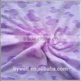 Embossed Super Soft Velboa Fabric for shoes