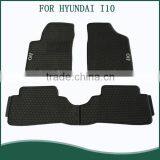 Honeycomb Design Black Front and Rear Auto Carpet Floor Mat for Hyundai I10
