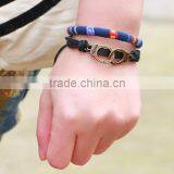 Leather Bracelet Handcuffs Bracelet Men And Women Bangle Wholesale thumbnail-3