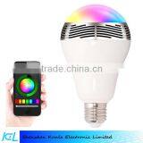 Hot Sell Remote Control Stereo Audio LED Led Light Bulb Wireless Bluetooth Speaker Bulb Color Lamp Changeable Smart Bulb Manual