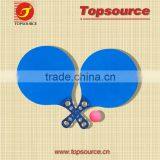 Hot Sale Mini Cheap Portable Wooden School Kids Tennis Game Cartoon Beach Racket Set With Ball for Promotion