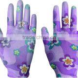 Floral Nylon PU Gloves for Gardening thumbnail-3