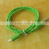 2014 Wholesale Colorful Nylon Braided Micro Usb Data Cable thumbnail-1