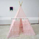 4-Walls PINK LACE Teepee Kids Tent Wigwam Indoor Tipi Playhouse Playroom thumbnail-1
