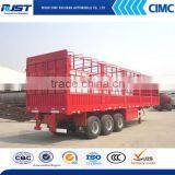CIMC Tri- Axles Fenced Semi Trailer for Livestock / Cow / Cattle Transportation