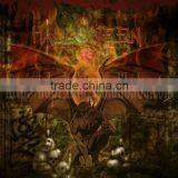 Skull Candle Led Light on Canvas With Giclee of Modern Decoration thumbnail-1