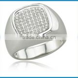 white gold highly polished pave diamond mens gold rings
