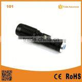 101 Portable Rechargeable Self Defence Torch Aluminum Powerful Zoom Flashlight