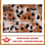 Fox grain shining surface semi-leather for making plastic bags,souvenir bags, woman'sluggages