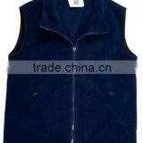 Brushed fleece navy vest