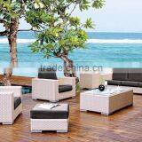 Poly Rattan Garden Sofa Set Alu Frame With Power Coating Hand Woven by Wicker thumbnail-1