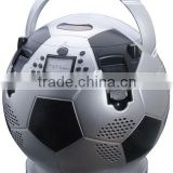CD football shape cooler radio