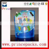 Stand up With Screwed Pouch/liquid Soap Packaging Bag With Spout