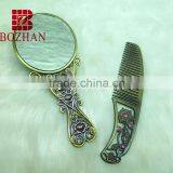 Charms Compact Mirror Set With Rhinestone/vintage Style Vanity Mirror Set thumbnail-1