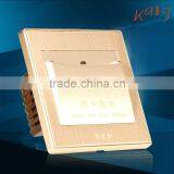 Champagne Gold Brushed Aluminum Hotel Energy Saving Switch