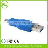 Standard USB3.0 Type A-Male to Mini-B 10pin Male Adapter for Laptop Telephone