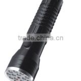 JC-9071 15LEDS+1Laser aluminum torch with 3AAA dry battery
