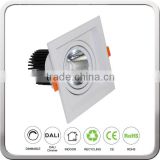 20W gimbal square downlight 6inch in WW NW CW down light square adjustable