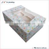 Custom Beautiful 6 Slot Cupcake Box, 6 Hole Cupcake Box, 6 Cupcake Box thumbnail-1