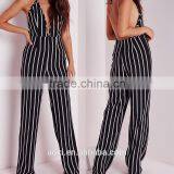 Sexy Backless Strip Deep V High Quality Fashional Women Jumpsuit thumbnail-1