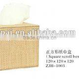 Elegant Home or Hotel Supplies Wooden Tissue Box Cover Leather thumbnail-1