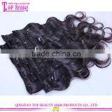 Brazilian Body Wave Double Weft Hair Extension Human Clip In Hair Extensions thumbnail-4
