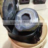 Wholesale 100% Natural Treasure Bowl/ Crystal Geodes Agate Cornucopia for Decoration