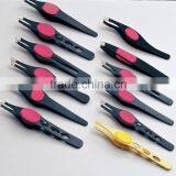 Straight Tip Eyebrow Tweezer With Silicon Non-slip Finger Grips thumbnail-1
