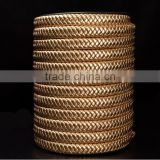 genuine golden leather braided strips for bracelets