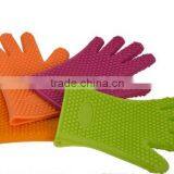 Kitchen Cooking Gloves Microwave Oven Non-slip Mitt Heat Resistant Silicone Glove Cooking Baking BBQ Oven Pot Holder Mitt thumbnail-2