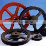 Low Carbon Steel Sheave,OEM Steel or Iron Casting Chain Pulley Wheels,V-steel Pulley thumbnail-3